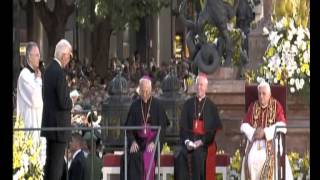 Papst Benedikt XVI in Bayern 1 Ankunft in München 23 [upl. by Rosemonde]