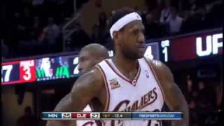 LeBron James Kicks Water Bottle In Stands [upl. by Anasxor]