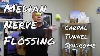 Median Nerve Flossing  Eliminate Carpal Tunnel Syndrome [upl. by Nomaj727]