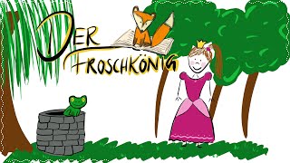 Der Froschkönig  Märchen für Kinder ♛ Brüder Grimm ♛ Hörbuch mit Illustrationen [upl. by Nett]