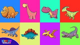 Dinosaurs Puzzle for Kids  Dinosaur Name and Sounds for Kids [upl. by Nylrahc570]