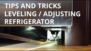 Tips and Tricks  How to Level  Adjust refrigerator height SUPER EASY [upl. by Kcirdes125]