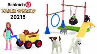 Schleich 2021 Dogs Figurines and Dogs Playsets  Schleich Farm World 2021 [upl. by Iline]