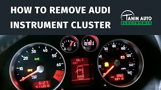 How To Remove 20002006 Audi TT Instrument Cluster for MFA MFD LCD Screen amp Gauge Repair  Tanin [upl. by Angelis]