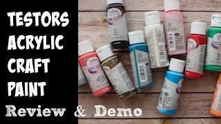 Testors Acrylic Paints Review and Demo [upl. by Ithnan]