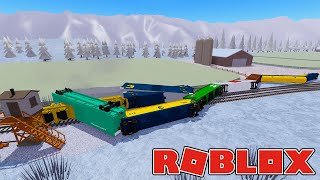 Train Crashing and Derailments In Roblox [upl. by Hacim]