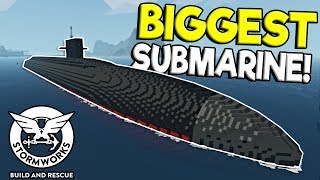 MASSIVE SUBMARINE amp DESTROYER RESCUE  Stormworks Build and Rescue Update Gameplay [upl. by Stoeber]