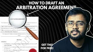 How to draft an Arbitration Agreement  Rohit Pradhan [upl. by Edlitam760]