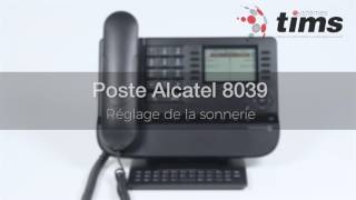 Programmation du poste Alcatel 8039 [upl. by Ojillek32]