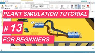 Tecnomatix Plant Simulation Tutorial 13  How to create a visually pleasing model in 3D [upl. by Malti435]