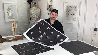 How to design your own fabric Stepbystep fabric design tutorial with final fabric example [upl. by Efar]