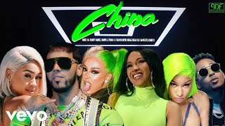 Anuel AA Nicki Minaj Daddy Yankee Doja Cat Karol G Cardi B Ozuna amp More  China Music Video [upl. by Oloap441]