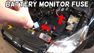 BATTERY MONITOR SYSTEM FUSE LOCATION AND REPLACEMENT FORD FOCUS MK3 20122018 [upl. by Yreneh]