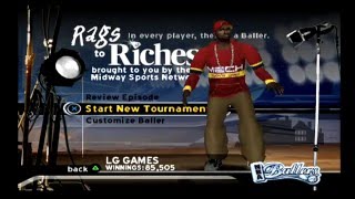 Lets Play  Nba Balles Rags To Riches Pt4 We dunking on all levels bring down the house [upl. by Akinod612]