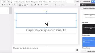 Tutoriel pour réaliser un diaporama avec Google slides [upl. by Anohsal]