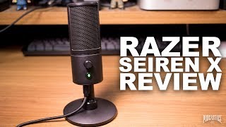 Razer Seiren X USB Mic Review  Test [upl. by Chaille]