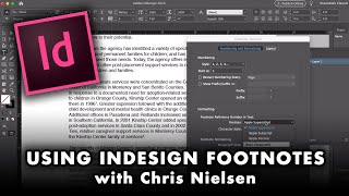 Working with FOOTNOTES for Text Frames in InDesign [upl. by Olegnalehcim]