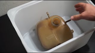 How To Clean amp Restore Coolant Tank  PERMANENTLY  Excellent work by LowMileageChannel [upl. by Ciryl]