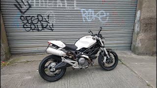 Ducati Monster 696  Walkaround and Stock Exhaust Sound [upl. by Cheung358]