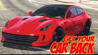 HOW TO GET BACK YOUR IMPOUNDED CAR IN GTA 5 ONLINE   EASY GUIDE [upl. by Otcefrep]