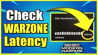 How to check Latency amp Ping in Call of Duty Warzone Easy Method [upl. by Hildick363]