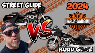 2024 Harley Davidson Street Glide vs Road Glide HONEST Review [upl. by Palla]