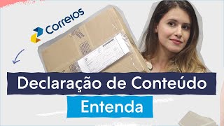 Declaração de conteúdo dos Correios como fazer [upl. by Rokach]