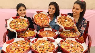 9x Big Pizza Eating Challenge  We Ordered the Entire Vegetarian Menu from Ovenstory Pizza [upl. by Pineda60]