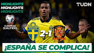 Highlights  Suecia 21 España  UEFA European Qualifiers 2021  TUDN [upl. by Ramso]