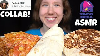 ASMR TACO BELL MEXICAN PIZZA amp CRUNCHWRAP No Talking EATING SOUNDS [upl. by Henigman]