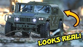 AMAZING RC CAR  HG P408 US MILITARY HUMVEE Upgraded Version  PART 2 First Drive [upl. by Asim]