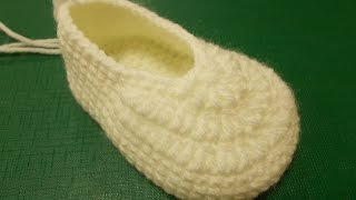 Основа пинетки  Crochet booties  вязание крючком [upl. by Yumuk432]