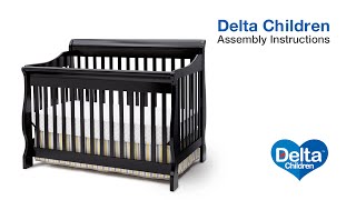 Delta Children Canton 4in1 version B Crib Assembly Video [upl. by Cahn]