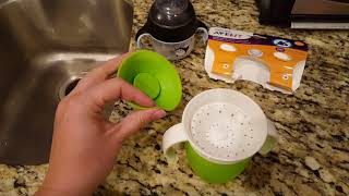 Avent nuk nuby and munchkin 360 sippy cups compared to each other [upl. by Eytak]