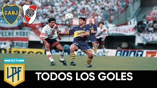 Todos los goles del Superclásico  Boca Juniors vs River Plate  19902000 [upl. by Armelda]