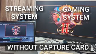 Two PC Streaming Setup WITHOUT Capture Card  OBS Studio  NDI [upl. by Legim281]