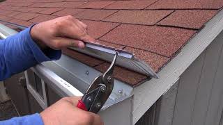 Gutter Guard Install Asphalt Shingle [upl. by Ecerahs]