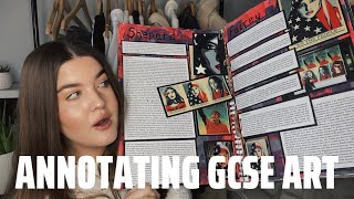 how to REALLY ANNOTATE GCSE art to get a GRADE 9 artist research  real tips and advice for you [upl. by Nnyliram]