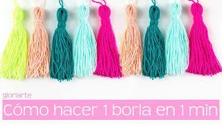 Cómo hacer borlas o flequillos en 1 minuto How to make tassels in 1 minute [upl. by Shields236]