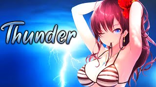 Nightcore  Thunder Lyrics [upl. by Lesli723]