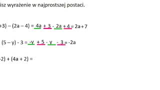 Zapisz wyrażenie w najprostszej postaci Redukcja wyrazów podobnych [upl. by Arlon]