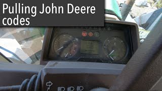 How to retrieve codes on a John Deere 6420 6000 series [upl. by Kaden940]