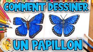 Comment dessiner un PAPILLON étape par étape [upl. by Ahseyi885]