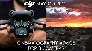 DJI Mavic 3 Pro  Cinematography Advice for three lenses [upl. by Nehtiek]