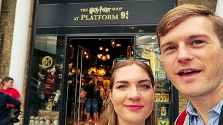 Visiting The Harry Potter Shop at Platform 9 34 amp Natural History Museum in London [upl. by Craddock]