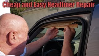 Cheap and Easy Headliner Repair [upl. by Ule898]