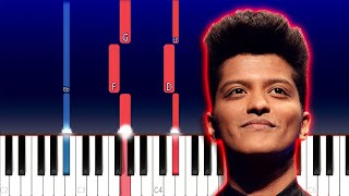 Bruno Mars  Talking to the Moon Piano Tutorial [upl. by Ayekel]