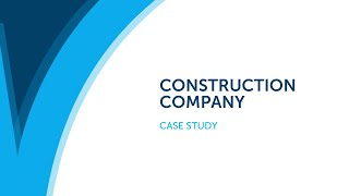 Construction Company  Business Valuation Case Study [upl. by Con]