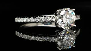 Tiffany amp Co 077ct HVS1 TripleX Novo Round Brilliant Diamond Engagement Ring [upl. by Okun]