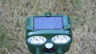 GPCT3043Solar Powered Ultrasonic Animal Repeller [upl. by Lehcor]